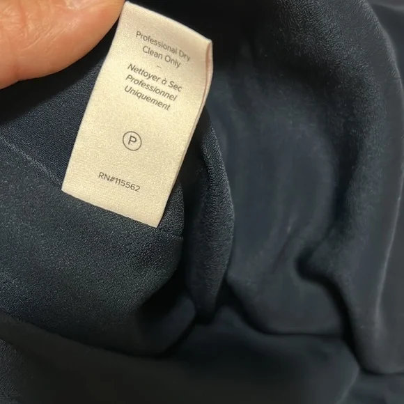 Cinq a Sept Silk Button Blue Dress Embroidered Floral Rose Pink Pockets Small 4 - Picture 13 of 16